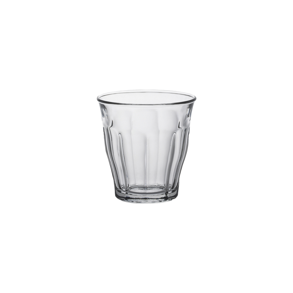 Duralex Picardie 250ml Glass Tumbler, ideal for coffee tea chai cutting chai juice water whiskey cocktails mocktails set of 4 party house cafe restaurant 