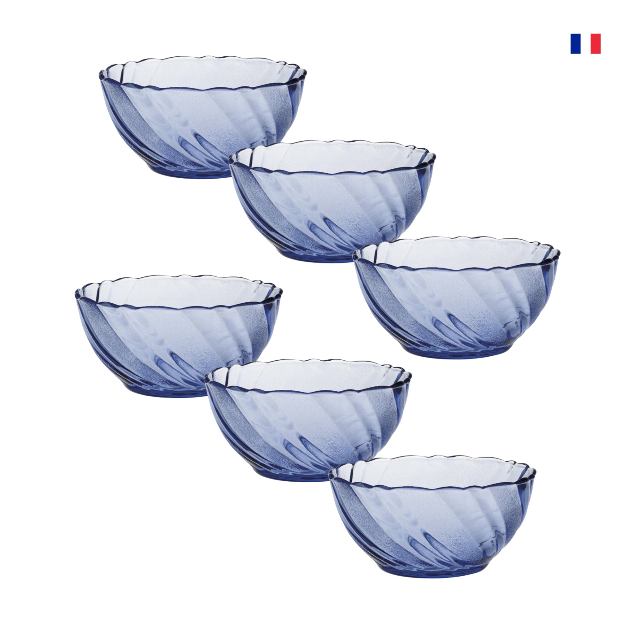 Lot De 4 Bols Duralex Beau Rivage - Verre Résistant, État D'Occasion