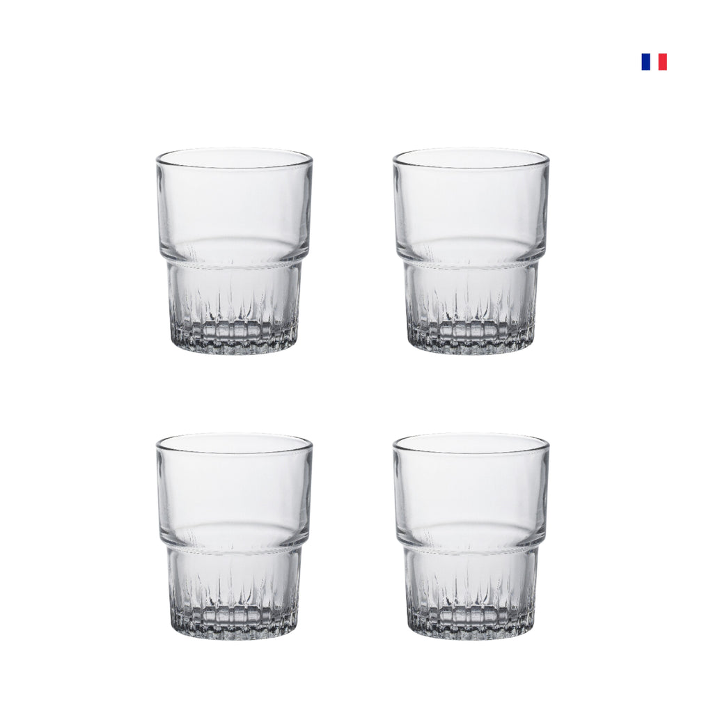 Let your dining room make a statement with this elegant Duralex Empilable Tumbler. Not only is it a stunning addition to any luxury home, but it is also incredibly durable and long-lasting. Perfect for whiskey, water, and juice, this tumbler is sure to be a timeless piece in your home. #duralex #tumbler #luxuryhome