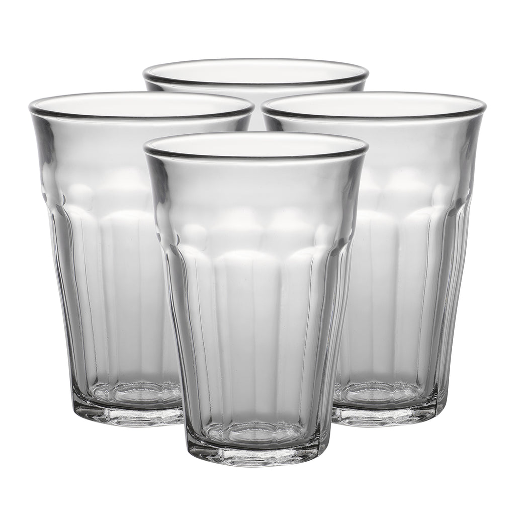 shop online Duralex Picardie Clear Highball Tumbler/Glass Set of 4 Pcs for your kitchen and dinning with our wide variety of colors and styles! add luxury to your table, available at best prices on www.homeasia.in with offers, glass set of 4, glass set, beer glass, juice glass, water glass, drinking glass, duralex, India, France