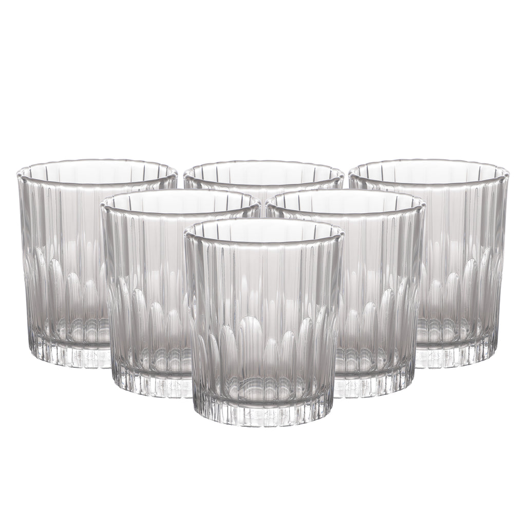 Bring elegance to your table with the Duralex Manhattan Clear Tumbler set. This 220ml set of 6 is made of tempered glass, making it 3.5 times stronger than normal glass and great for everyday use. Enjoy luxury dining with this durable and stylish glassware. shop duralex products at homeasia.in