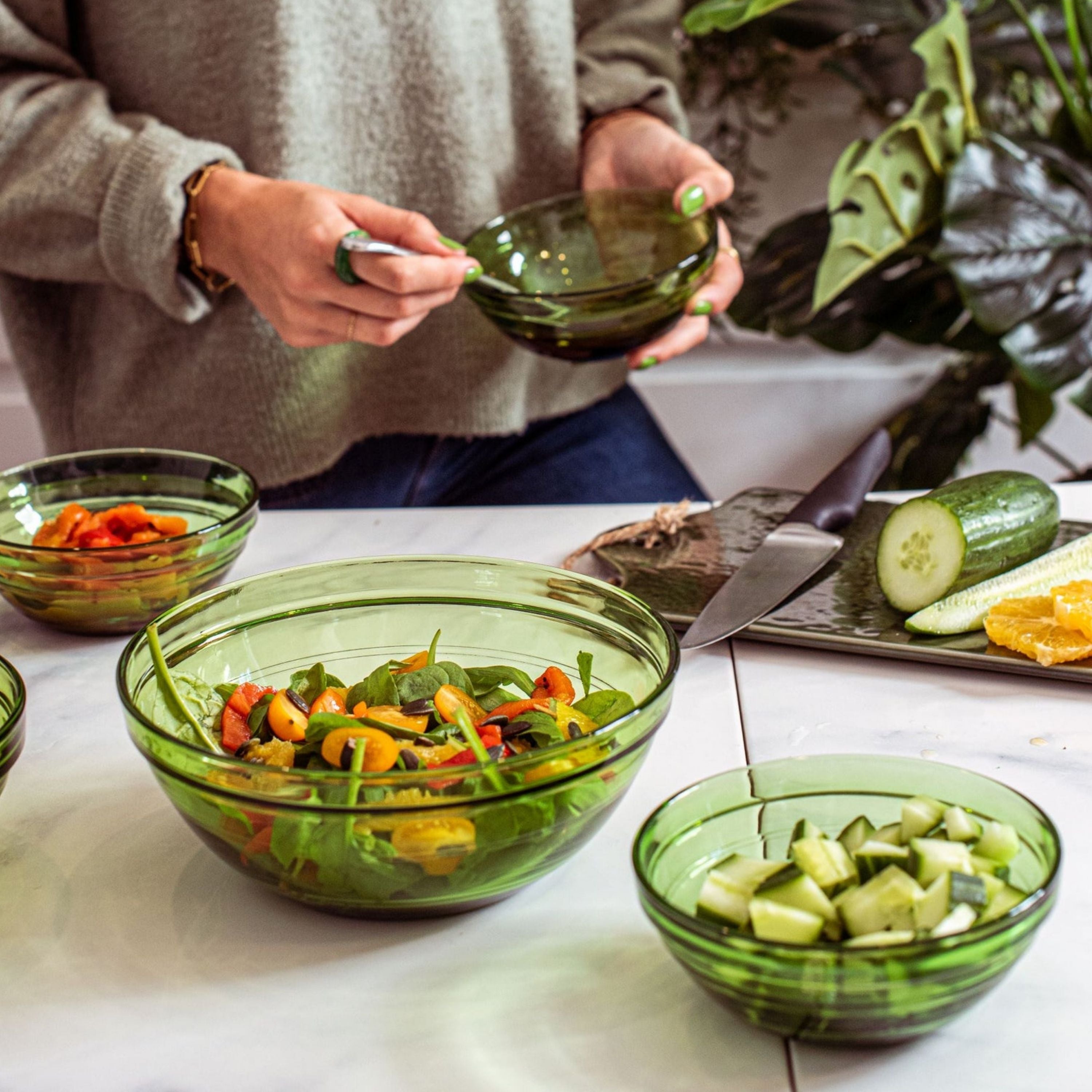 Duralex Green Stackable Bowl 14 cm Pack of