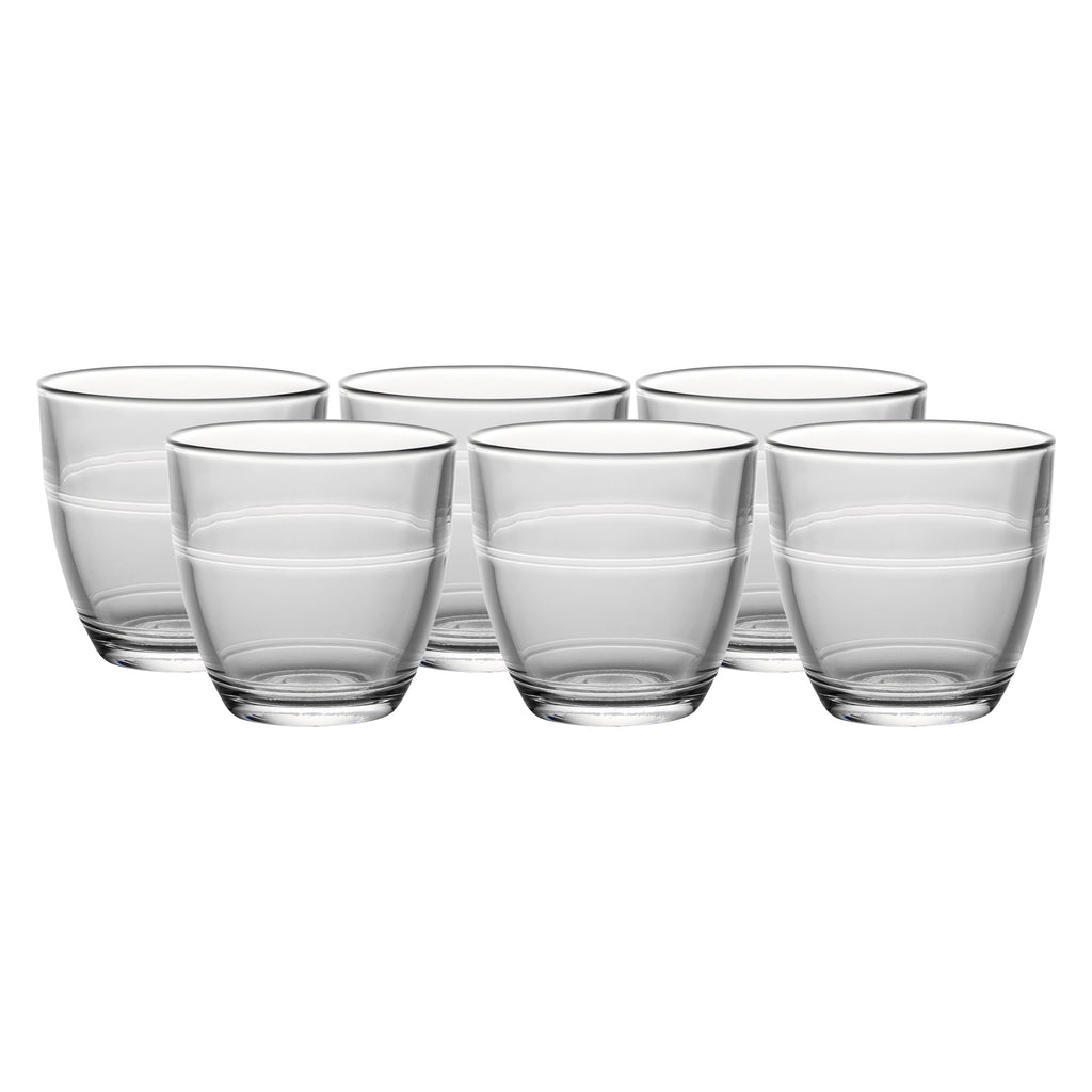 Duralex Gigogne Clear Drinking Tumbler/Glass 90 ml 6 Pc Set