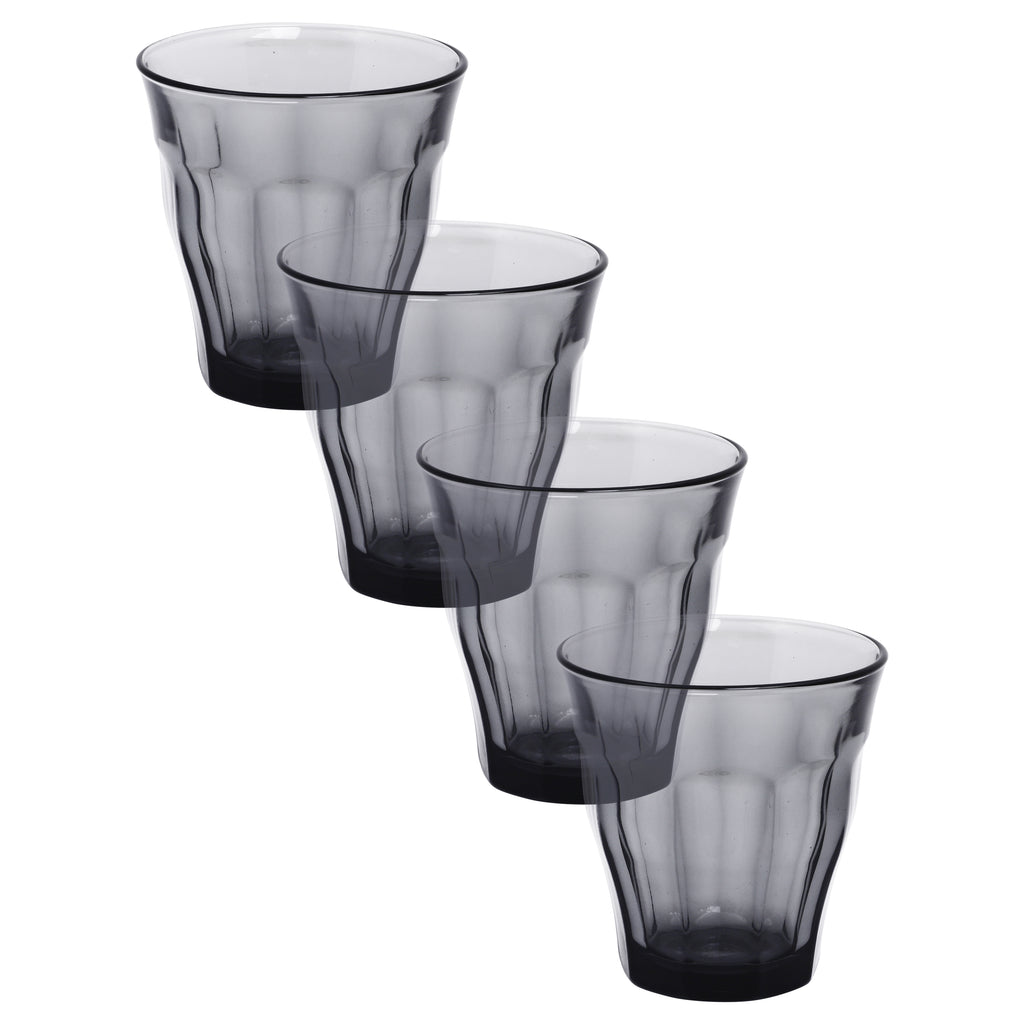 Duralex, Grey 25 cl Picardie Tumbler, Pack of 6,