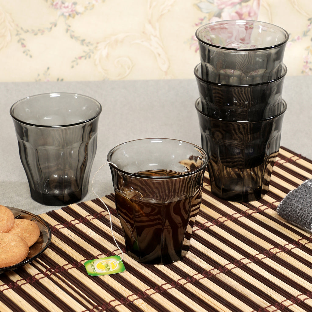 Duralex Picardie Grey tumbler for drinking whiskey juice tea water